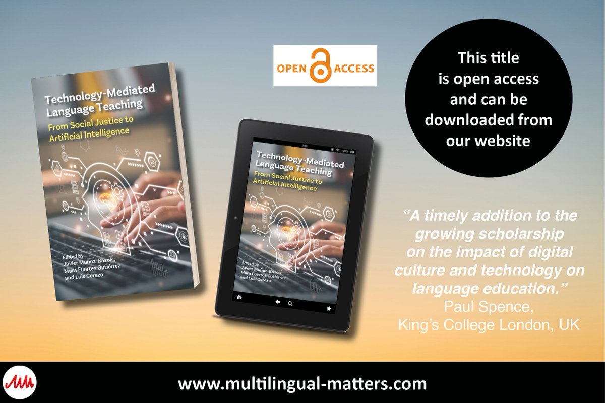 Our new book "Technology-Mediated Language Teaching" edited by Javier Muñoz-Basols, Mara Fuertes Gutiérrez and Luis Cerezo is available open access!

Download it for free via the following link: buff.ly/1Ca4UgU