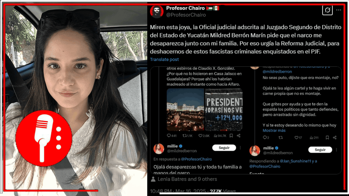 ReporterosMX_'s tweet photo. Les salió lo miserable: Pseudoactivista judicial, Mildred Berrón ejemplifica el odio de la derecha con publicación en redes sociales en la que desea la desaparición forzada a una persona y su familia.  https://t.co/PPihUVSlOt https://t.co/uJOUZVo6tF