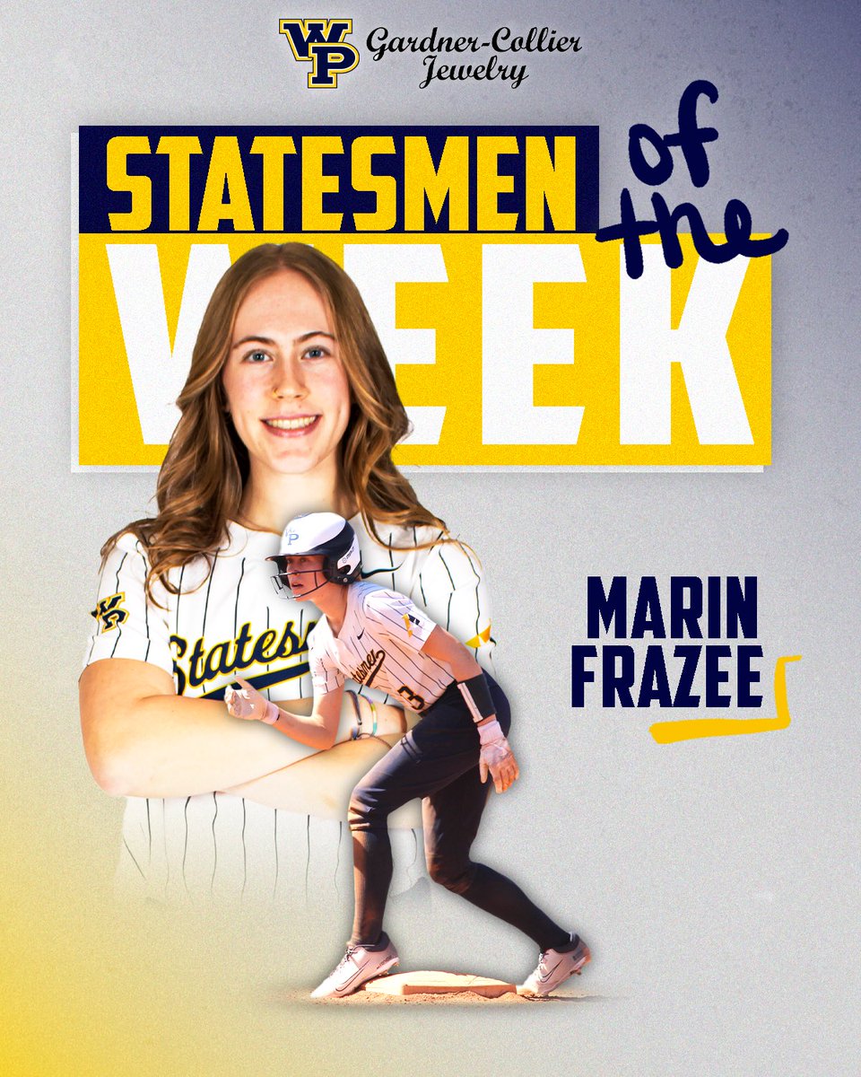 Congrats to men’s golfer Francois Assaud and softball player Marin Frazee on winning the Statesmen of the Week!