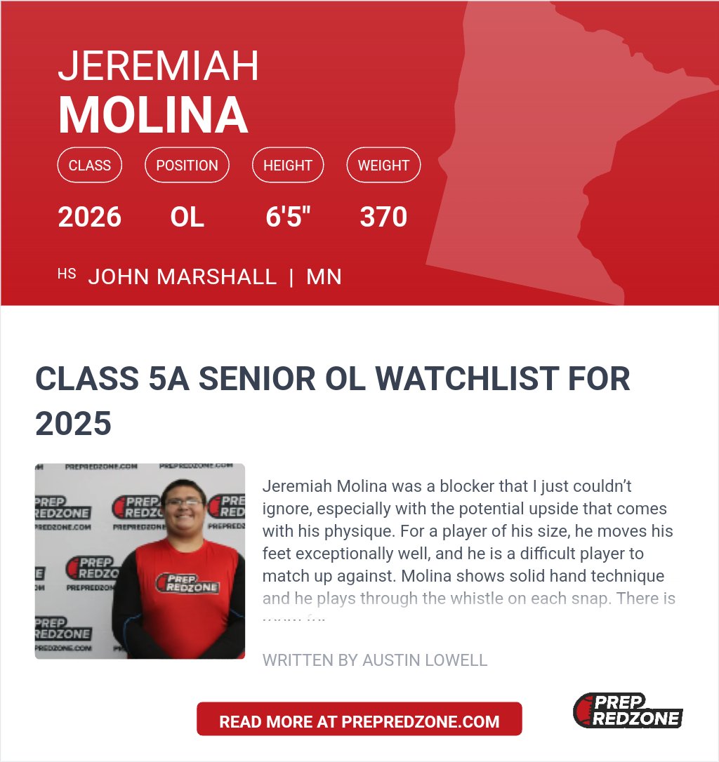 Thank you <a href="/PrepRedzoneMN/">Prep Redzone Minnesota</a> and Austin Lowell for the write up!