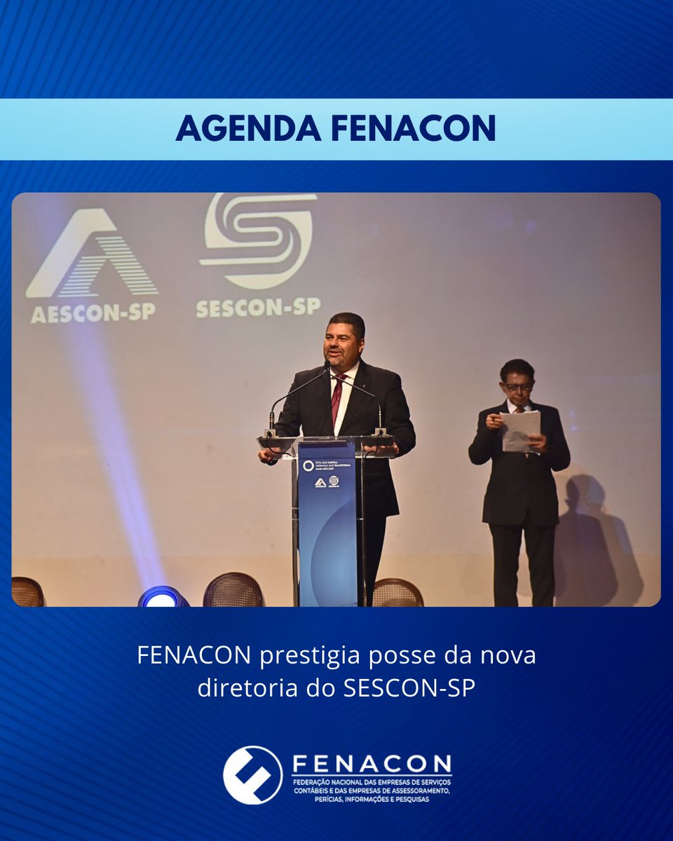 Fenaconfed's tweet photo. Na última sexta-feira (14), uma comitiva FENACON, composta pelo presidente Daniel Coêlho, o vice-presidente institucional Reynaldo Lima e o diretor suplente Eduardo Tostes, participou da cerimônia de posse da nova diretoria do SESCON-SP.
#Fenacon #SesconSP #Diretoria #Gestao https://t.co/roy3VLtJeH