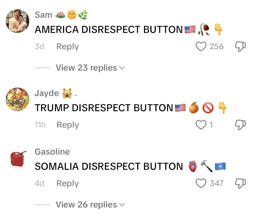 shfred0's tweet photo. basically everytime I scroll through the comments of a viral tiktok video I see ppl mentioning a "disrespect button" 

shit funny cause obviously the most popular one is "india disrespect button" 

I am building a cool website with a simple backend and global leaderboard, I will update dex with the website and make a community soon 

21R88pywwKWW9YoEfwLudot2ttkSS7UsTtyWGGCupump

30k mc now 

orangie disrespect button 👇
