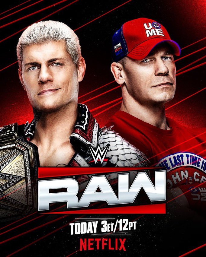 دام في توقف كروي استمتعوا بعرض راو
عودة جون سينا الهيييل 🐐