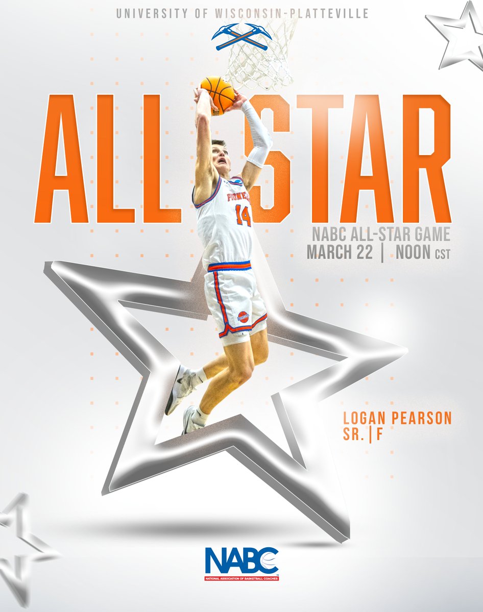 UW-Platteville Athletics (@uwp_pioneers) on Twitter photo Logan Pearson of <a href="/UWPlattMBB/">UW-Platteville Men’s Basketball</a> was named to the NABC All-Star Game on Monday afternoon! The All-Star Game will take place on Saturday, March 22! #SwingTheAxe #uwp #uwplatteville #platteville
Read➡️letsgopioneers.com/sports/mbkb/20… Logan Pearson of <a href="/UWPlattMBB/">UW-Platteville Men’s Basketball</a> was named to the NABC All-Star Game on Monday afternoon! The All-Star Game will take place on Saturday, March 22! #SwingTheAxe #uwp #uwplatteville #platteville
Read➡️letsgopioneers.com/sports/mbkb/20…