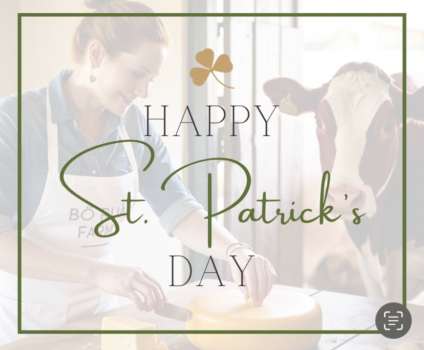 Happy St. Patrick’s Day! Enjoy the spirit of the day with great food and company! 🧀 🐄