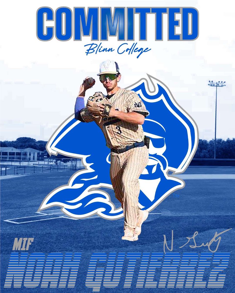 Noah Gutierrez (@noahguti) on Twitter photo I am extremely blessed and excited to announce that I will be continuing my academic and athletic career at Blinn College! Thank you to my parents, coaches, and everyone who helped me get to where I am today.
<a href="/DustyHart/">Dusty Hart</a>
<a href="/CameronRupp/">Cameron Rupp</a>
<a href="/JLeverton10/">James Leverton</a>
<a href="/chasevandyk_/">Chase Van Dyk</a> I am extremely blessed and excited to announce that I will be continuing my academic and athletic career at Blinn College! Thank you to my parents, coaches, and everyone who helped me get to where I am today.
<a href="/DustyHart/">Dusty Hart</a>
<a href="/CameronRupp/">Cameron Rupp</a>
<a href="/JLeverton10/">James Leverton</a>
<a href="/chasevandyk_/">Chase Van Dyk</a>