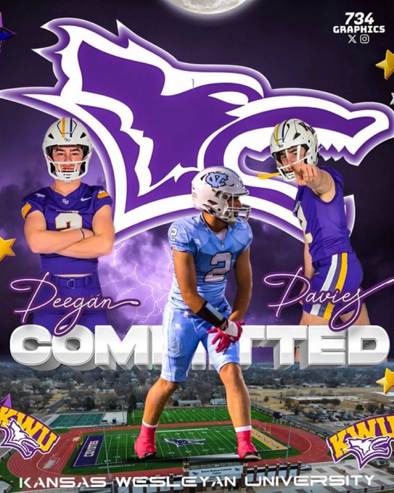 Deegan Davies (@deegan_davies) on Twitter photo Commited! Kansas Wesleyan is home #goyotes #kdub
<a href="/Leonard_KWU/">David Leonard</a> <a href="/coachmattymidd/">Matt Middleton</a> <a href="/CoachTycenGray/">Tycen Gray</a>
<a href="/coachBurkeM/">Burke Miller πΊπΈππ€πΌ</a> Commited! Kansas Wesleyan is home #goyotes #kdub
<a href="/Leonard_KWU/">David Leonard</a> <a href="/coachmattymidd/">Matt Middleton</a> <a href="/CoachTycenGray/">Tycen Gray</a>
<a href="/coachBurkeM/">Burke Miller πΊπΈππ€πΌ</a>