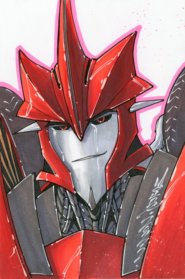 markerguru's tweet image. Some more headshot commissions done for #TFconLA
I always enjoy doing my take on a TFA characters.  It's also fun to draw TFPrime characters :)

#Transformers #hasbro #TFPrime #TFanimated #MTMTE #lostlight #thundercraker #Swindle #Knockout #sunder
