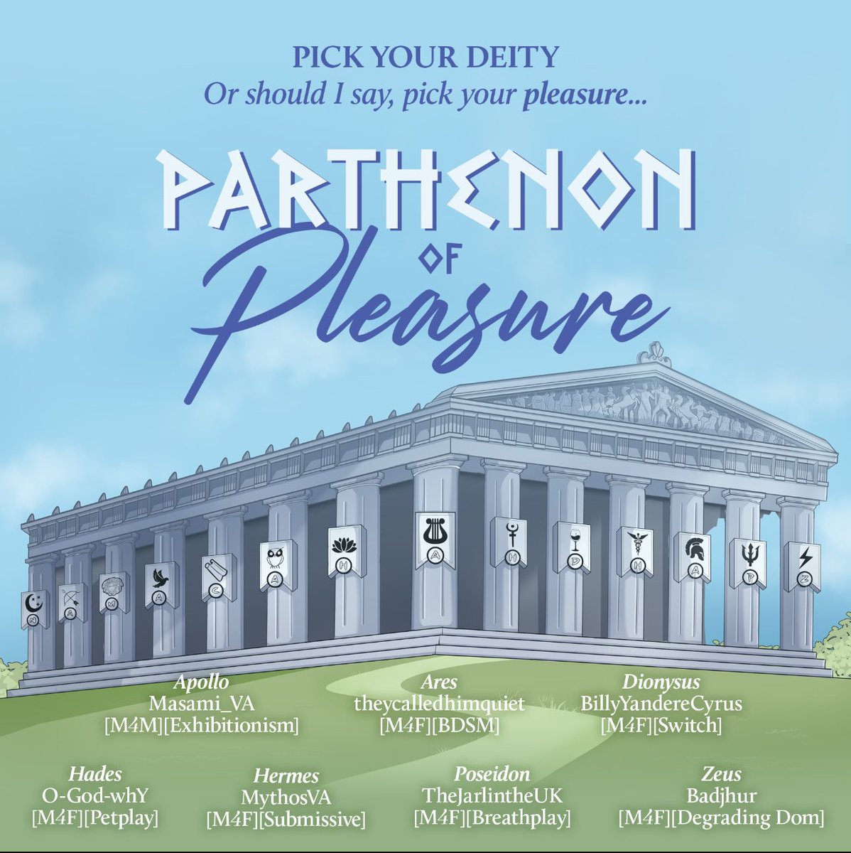 RayneFallVA's tweet image. Some more teasers for the collab! Gender tags and the kink/theme associated with each.
It’s almost time, drops this Thursday. And let me tell you guys, these audios will not disappoint!