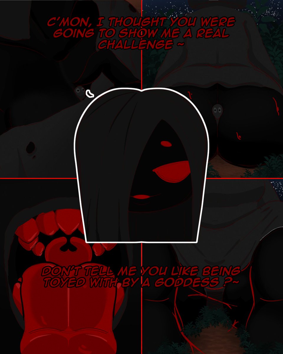 Noxina is known to challenge mortal she find fun, but the challenge she has in mind for you seem quite unorthodox

Noxina is from the game Dimension Quest Pinball ! Trying to draw a character that's pure black def was a challenge but i love her silly ass

#giantess #nsfw