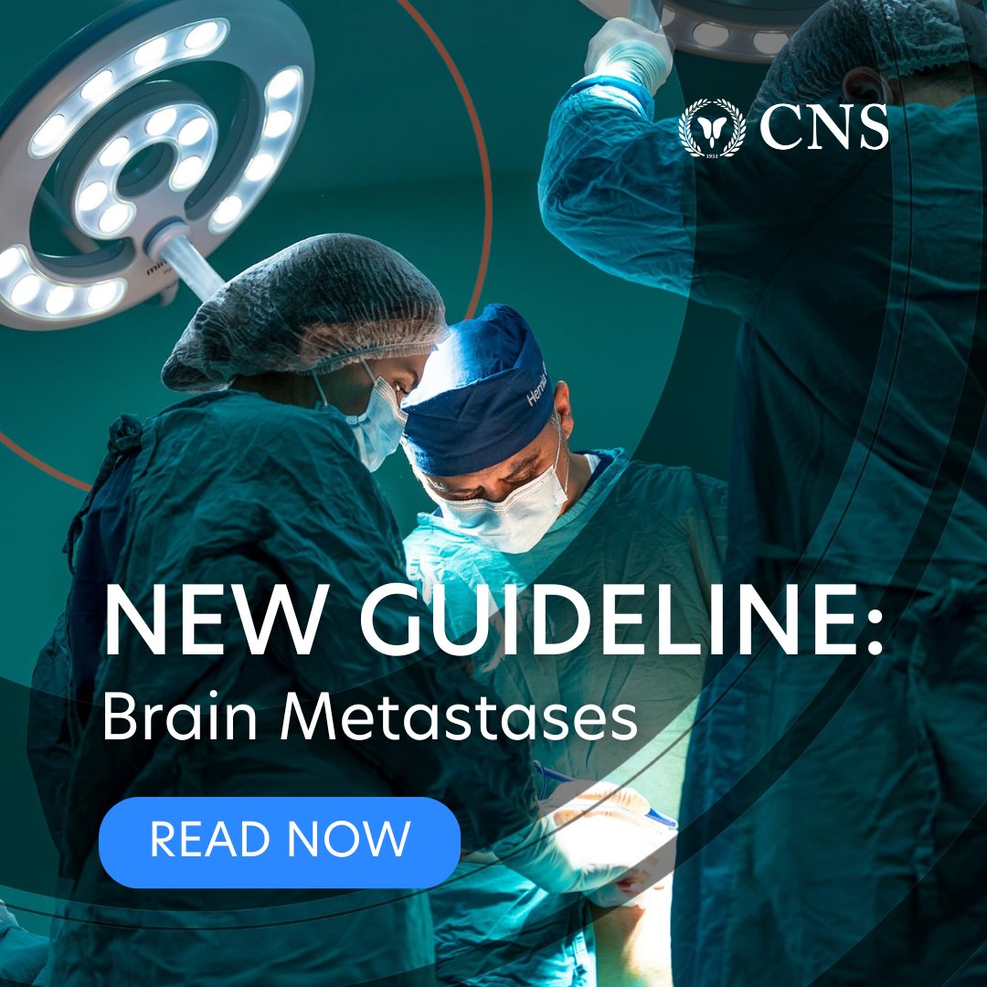 A NEW CNS Guideline on Brain Metastases is out now! An early update of the 2019 recommendations was undertaken due to rapidly evolving treatment modalities including targeted molecular therapy, immunotherapy, and LITT in adult patients. Learn more: bit.ly/41ooOqa