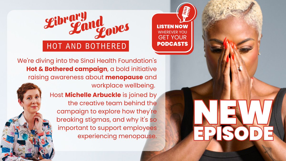 Menopause affects 80% of working women,yet workplace support is still lacking. In this episode of Library Land Loves we discuss the Hot &amp; Bothered campaign—raising awareness, funding research, and changing the conversation around women’s health.Find this ep where you find pods!