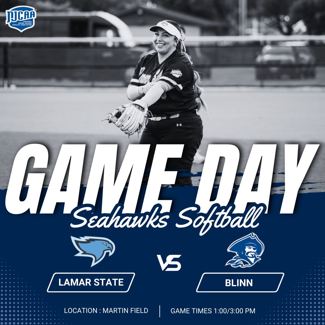 ☘️ IT’S GAME DAY! ☘️

🥎 vs Blinn
🕠 1:00/3:00 PM
📍 Martin Field 
📺 Game Changer 

#SeahawksAthletics | #WingsUp
