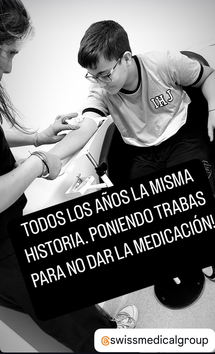 Ann__casa's tweet photo. @SwissMedicalG SWISS MEDICAL NO QUIERE ENTTEGARLE MEDICACION A MI HIJO. Se cagan en su tratamiento de hace casi 7 años!!!!! DEJEN DE JODERLE LA VIDA A UN PIBE DE 12 años!!! @SwissMedicalG https://t.co/ijY0njdUit