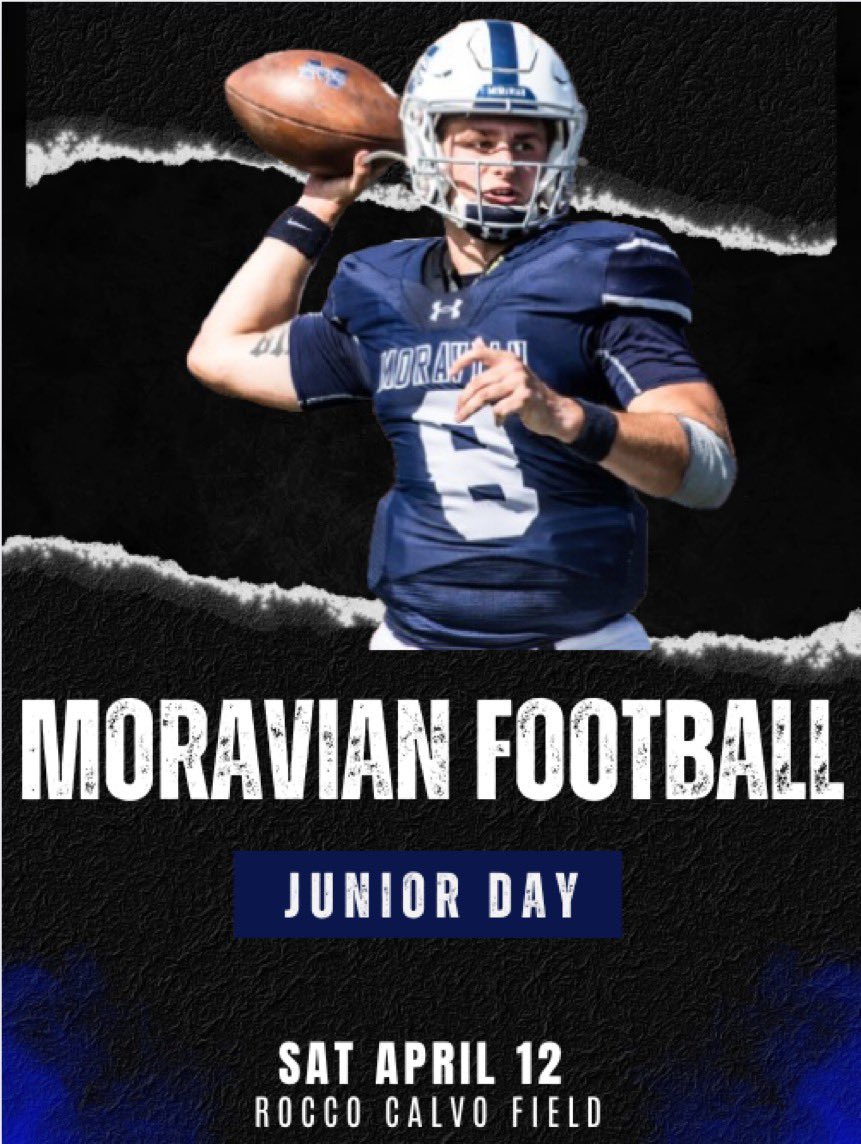 Thank you @CoacYoniOffit for the junior day invite! Looking forward to seeing what Moravian Football is all about!
<a href="/coachmorello77/">Anthony Morello</a> <a href="/GreenwichFB/">Greenwich Football</a>