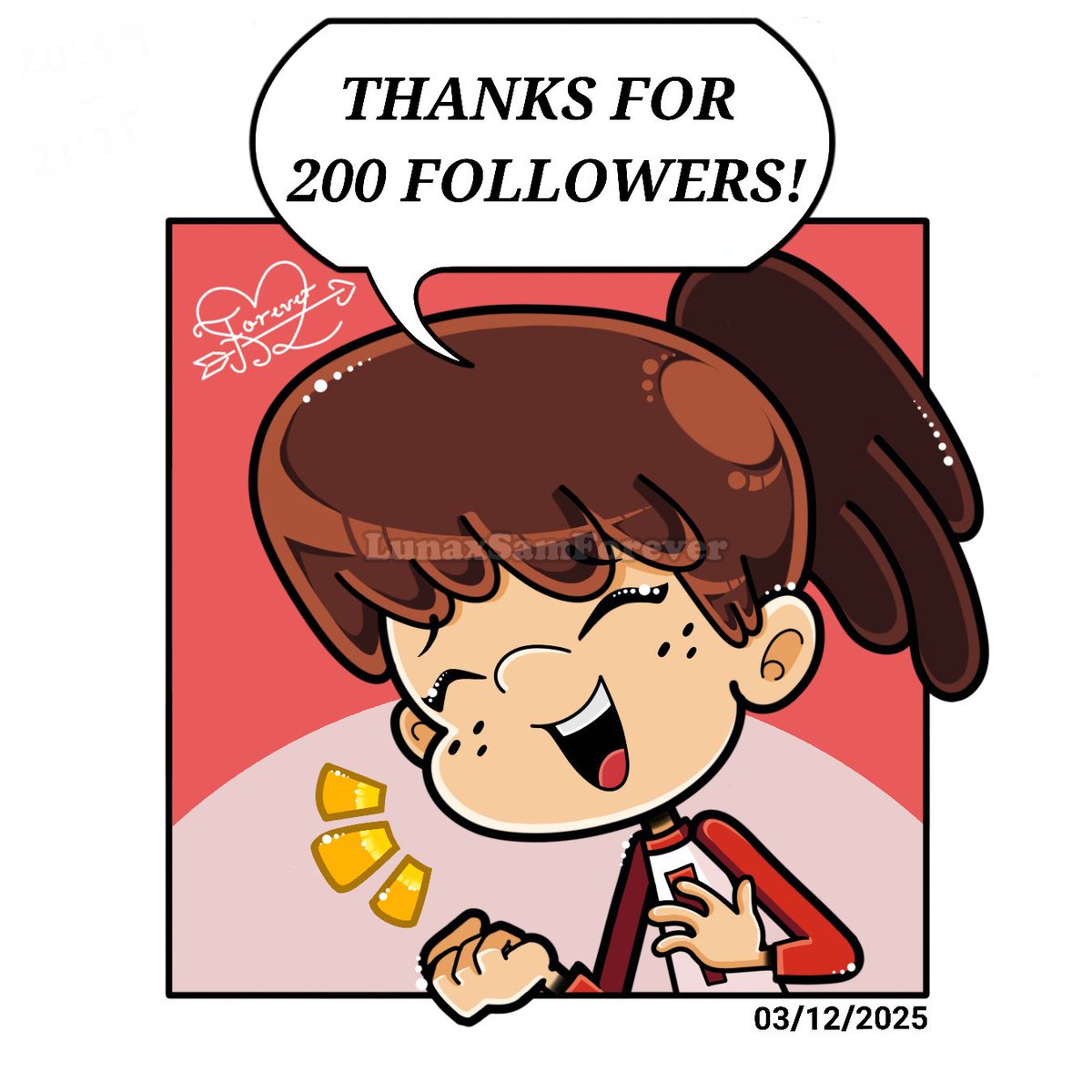 LunaxSamForever's tweet image. &quot;Milestone&quot; ❤️
Wow I can’t thank you enough ♡( ◡‿◡ )
I’m so excited for what’s to come!!
#TheLoudHouse #LynnLoud #CelShading