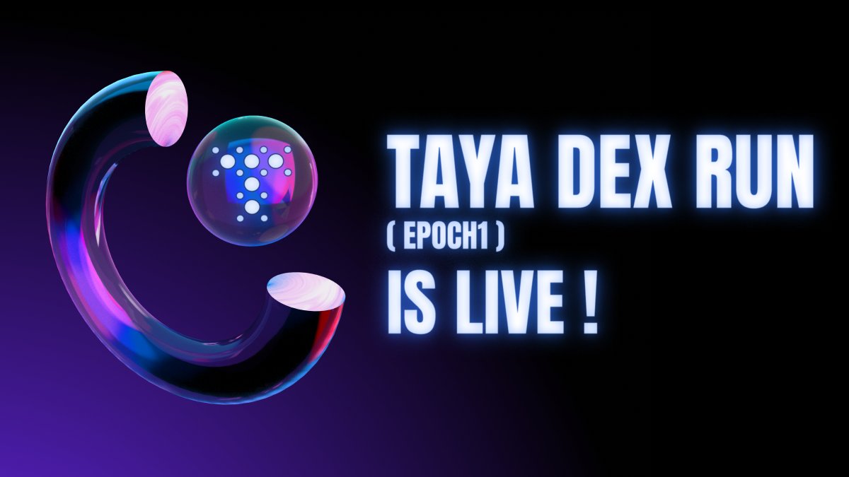 Taya Dex Run is Back! 🚀

🔰 Epoch 1 has officially begun! 
Tasks are updated frequently, stay sharp so you don’t miss out any.

Head to "Points" Section - Start Earning NOW!
🔗app.taya.fi/points