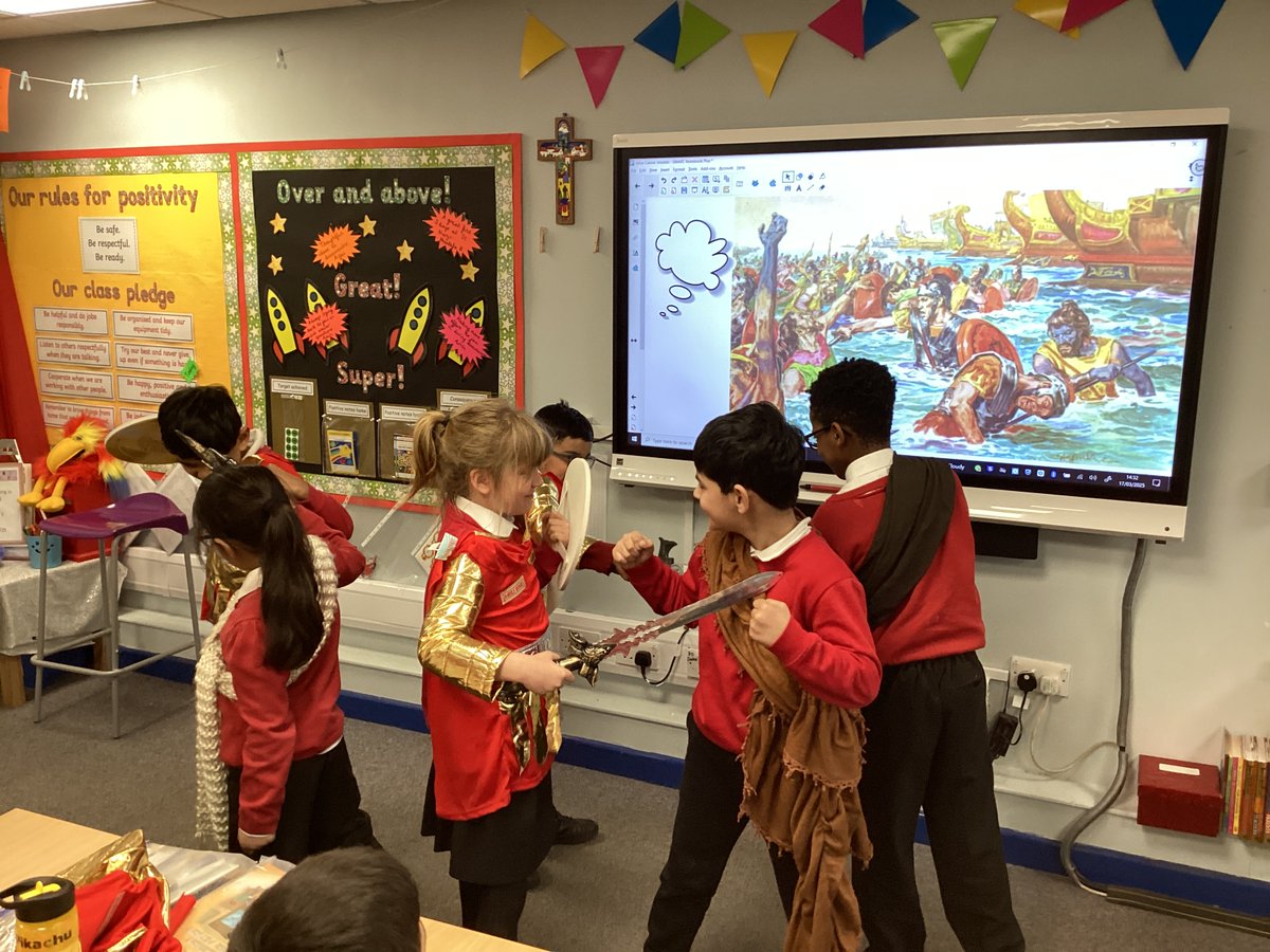 StMarysCofEPri1's tweet photo. Year 3 went back to 55BC to explore and discuss the causes and consequences of Caesarβs first invasion of Britain
#findingourvoice https://t.co/y65yqo0Toa