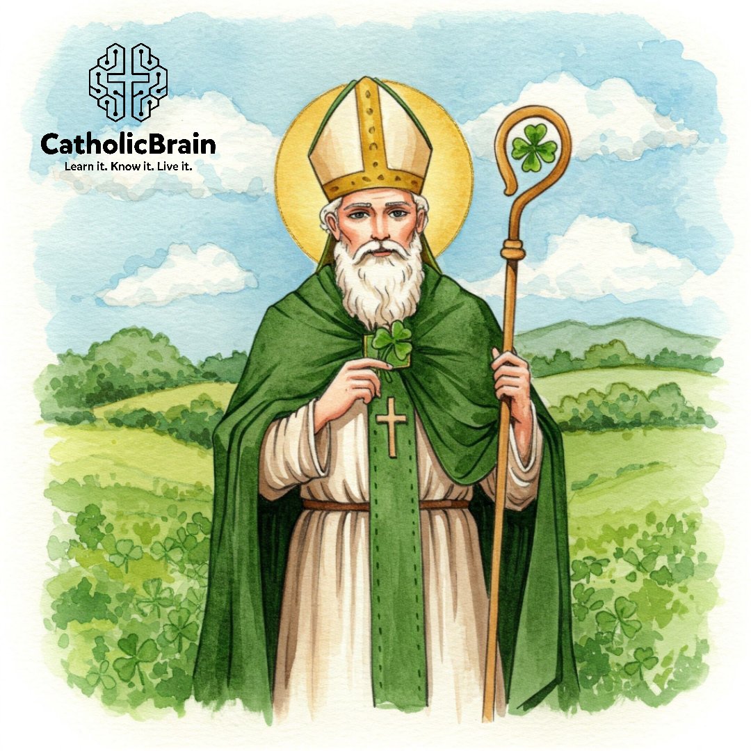 Happy Feast of St. Patrick! This early missionary is credited with bringing the Catholic faith to Ireland. He taught the faith in a way that (without diluting the truth) made it easier for people to grasp. He is fantastic example for all catechists! St. Patrick, pray for us!