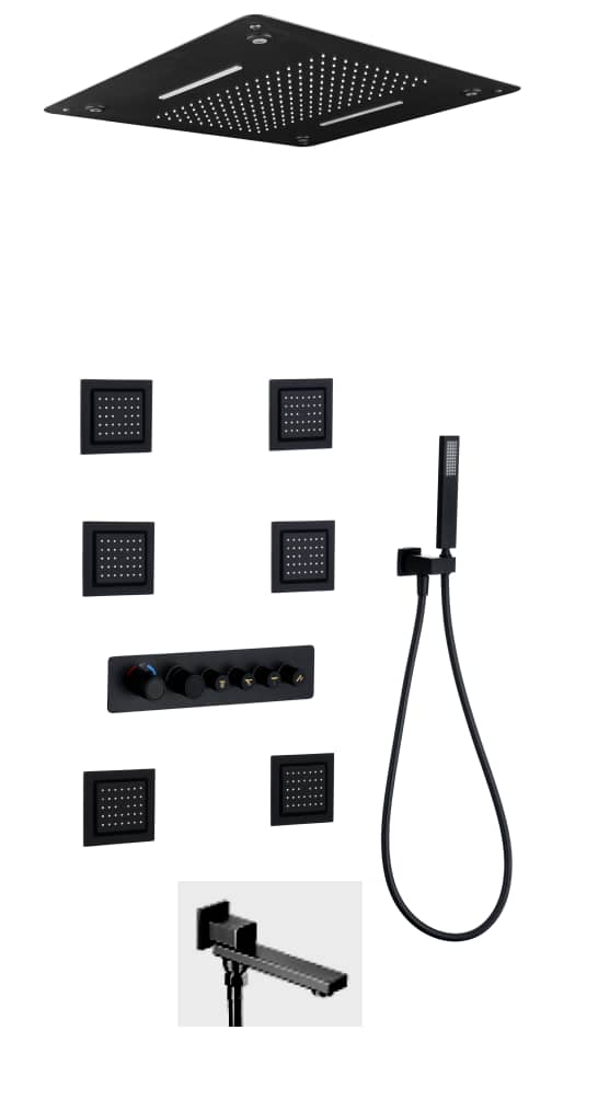 EkeneOnyemelie's tweet photo. Redefine your shower space! ✨ This sleek black rainfall shower system brings a bold, modern touch to your bathroom. With multi-functional controls and a striking matte finish, luxury has never looked this good! #ModernShower #LuxuryBath #IceHarvestEnterprise https://t.co/542TabrdaN