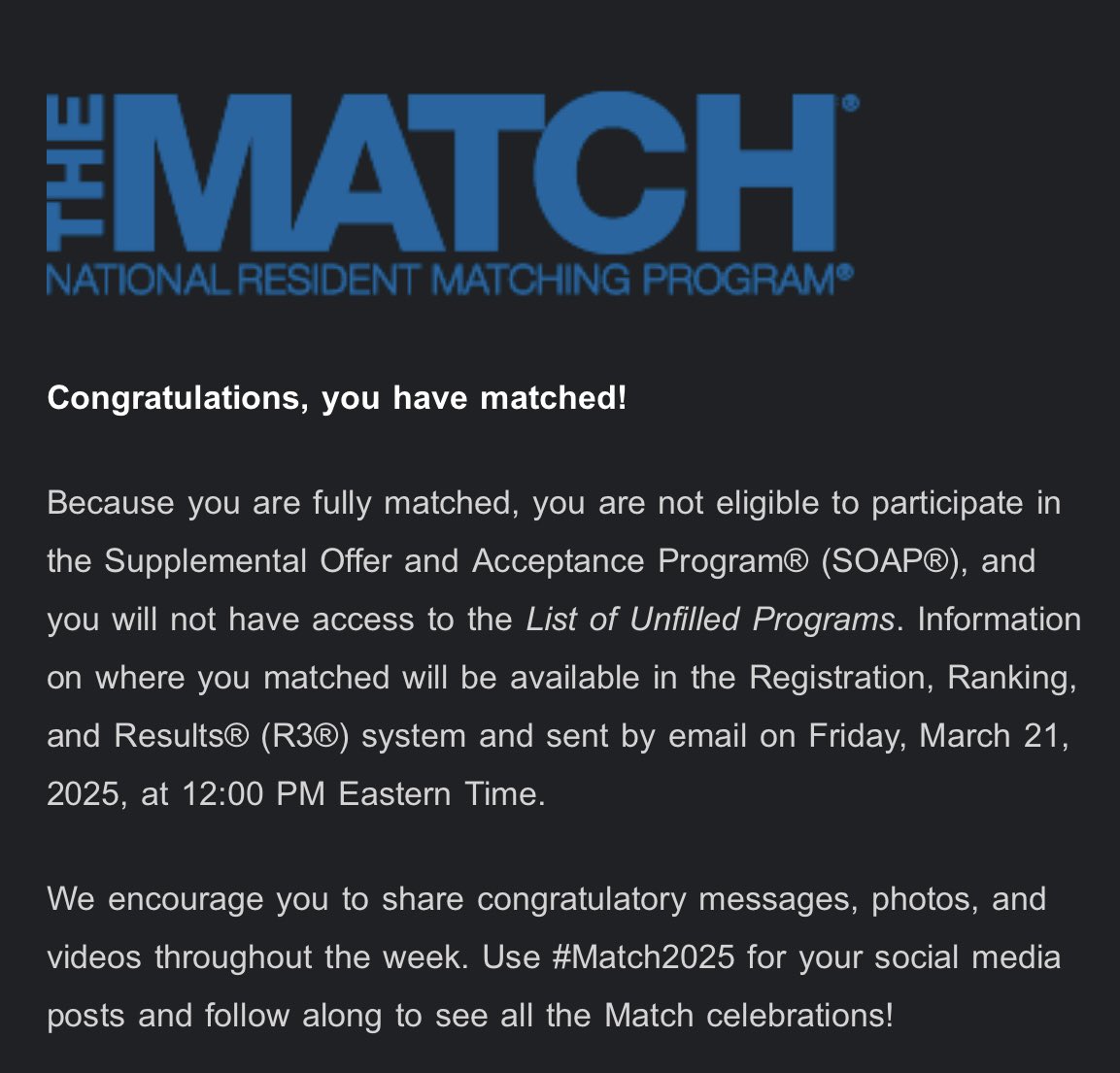 Almost there, excited for Friday! #Match2025