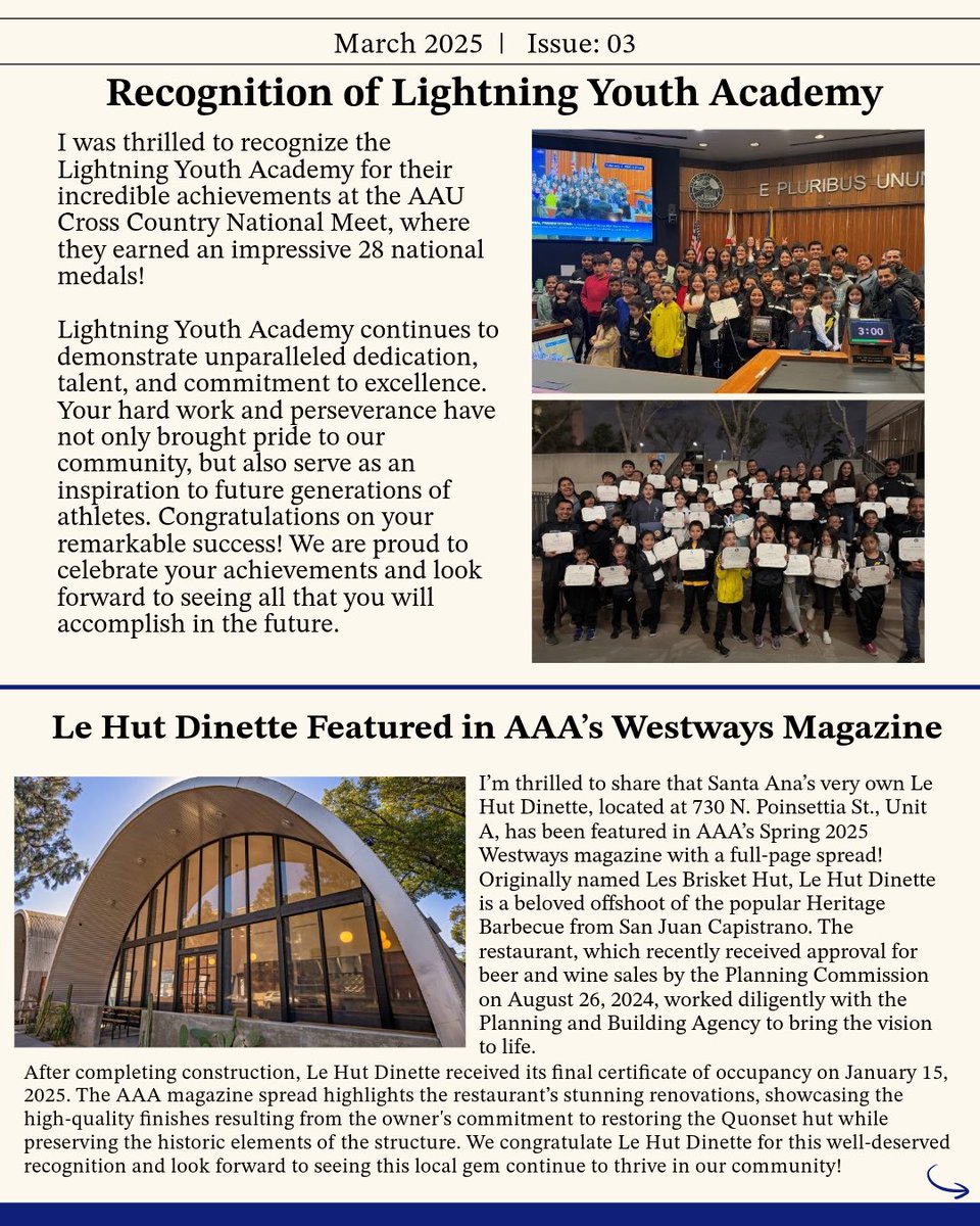 VoteJessieLopez's tweet photo. 🚨 March Newsletter is out! 🚨

This month, we’re celebrating Women’s History Month &amp; Nowruz while sharing key updates:

✅ Street Medicine expansion
✅ Parking Study next steps
✅ Japanese Tea House Spotlight 

📩 Read more: https://t.co/nzcH5GEpPE

 #CommunityFirst #TeamJLO https://t.co/47TPOFsNHd