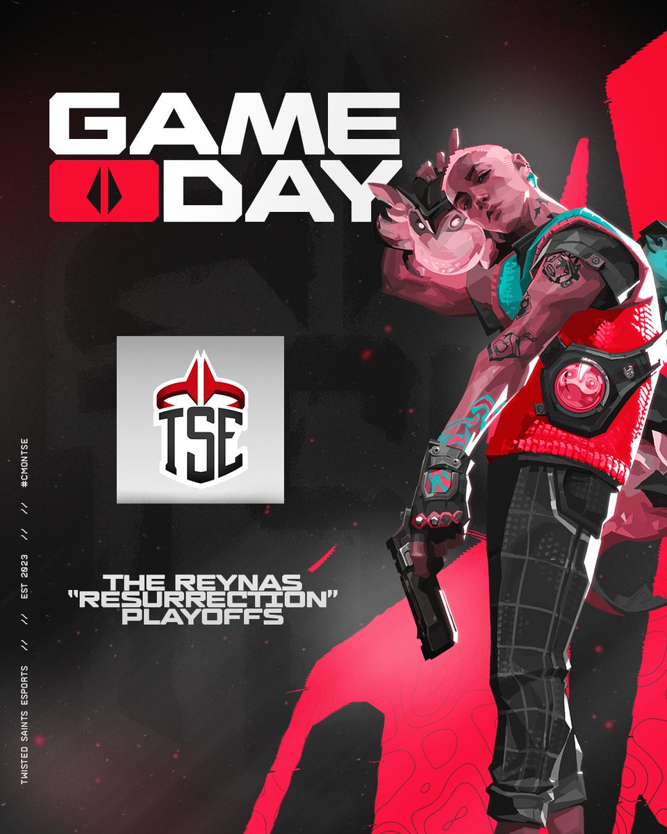 GAME DAY! 

TSE Ascending is locked in and ready to take on the MAIN STAGE at <a href="/The_Reynas/">The Reyna's</a>

🕕 18:00 GMT
📺 Watch LIVE: twitch.tv/strawbertson

Let’s make some Valorant history! #CMONTSE #VALORANT  #gameday 

<a href="/Fizivlr/">Fizi</a> 
<a href="/rekichFPS/">rekich</a>
<a href="/totorottv/">totoro</a>
<a href="/empreZ_val/">empreZ</a>
<a href="/Co0kieClicker/">Cookie</a>
<a href="/PolykinVlr/">Polykin</a>