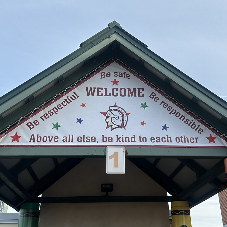 FricanoPrimary's tweet photo. Look up the next time you come to Fricano! We are excited about our new sign above the crayons. "We are respectful. We are responsible. We are safe. Above all else, we are kind to each other! https://t.co/pFqpWjy09x