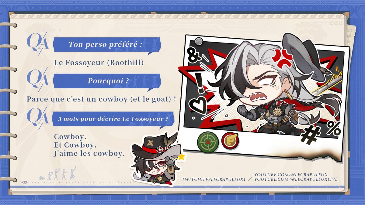 honkaisrfr's tweet photo. [Créateur en vedette : @LeCrapuleuxx ]

Vous aussi, vous êtes fan de @LeCrapuleuxx ? Alors, suivez-nous, partagez et aimez ce post avant le 24/03. Trois d'entre vous seront sélectionnés pour remporter chacun une figurine chibi série « Premier voyage » (personnage aléatoire) dédicacée par Le Crapuleux !

#HonkaiStarRail