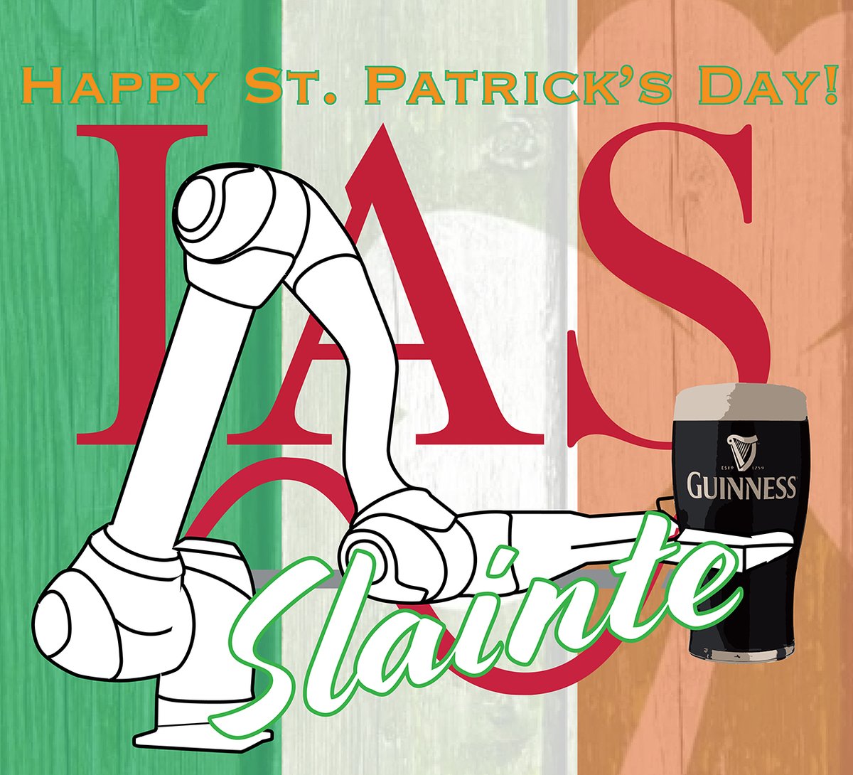 IASnewengland's tweet image. Have a wonderful, safe St. Patrick&apos;s Day! We hope you enjoy the luck of the Irish and don&apos;t get pinched! doosanrobotics.com #doosanrobotics #weargreenorgetpinched #StPatricksDay2025