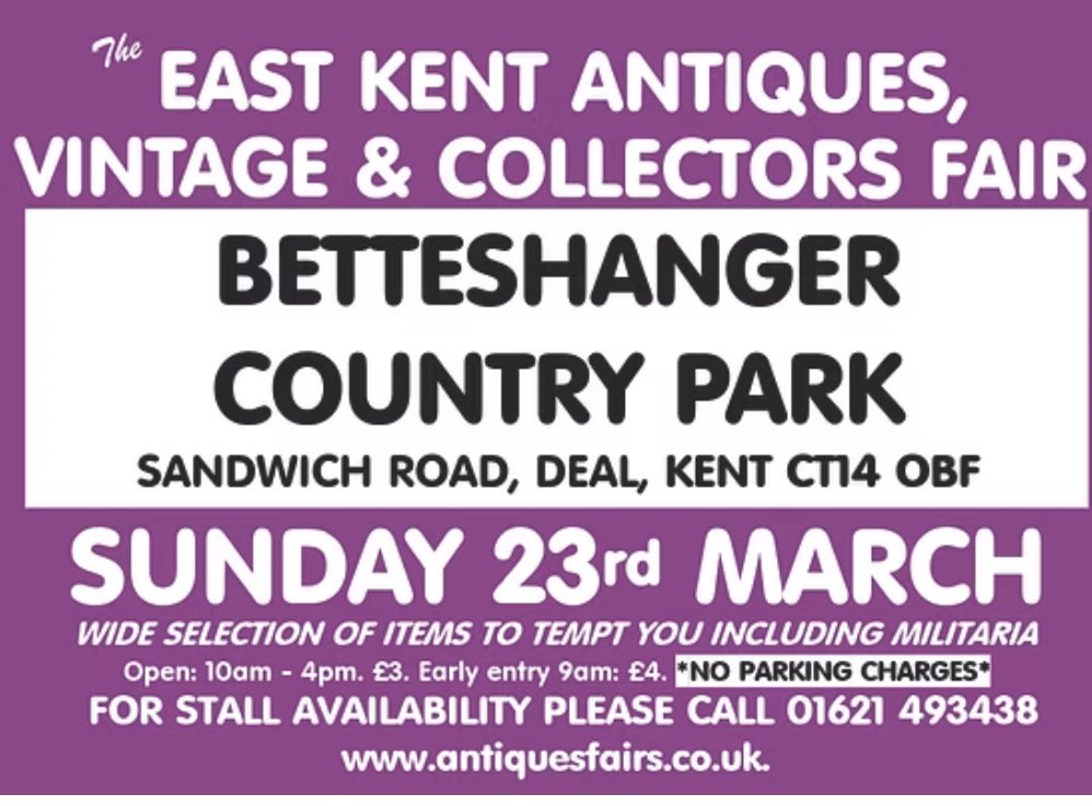 gnbfairs's tweet photo. This Sunday we are back at Betteshanger Park close to #Deal #Dover #Canterbury #hernebay #walmer #ramsgate #margate #broadstairs #sandwich #Antiquesfairs #vintage #antiques. https://t.co/8dFqLiq6Al