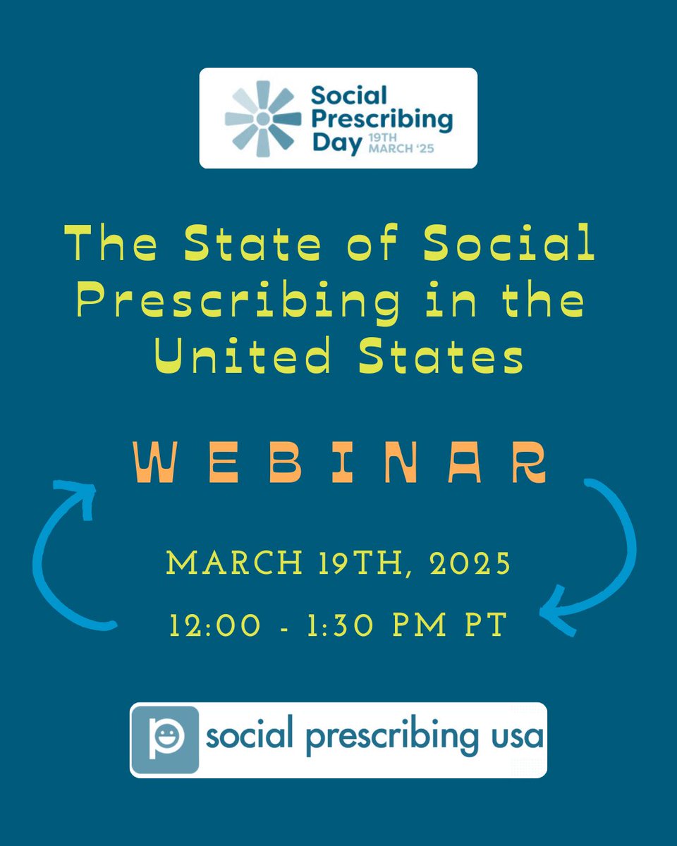 UFCAM's tweet photo. SOCIAL PRESCRIBING DAY 2025 IS MARCH 19TH! Participate in one of the many social prescribing events happening  &amp; stay tuned for more highlights, resources, and research driving the social prescribing movement in the U.S.!

Find all event links here: https://t.co/B9CcpOIvUg https://t.co/pohXLsYi1d