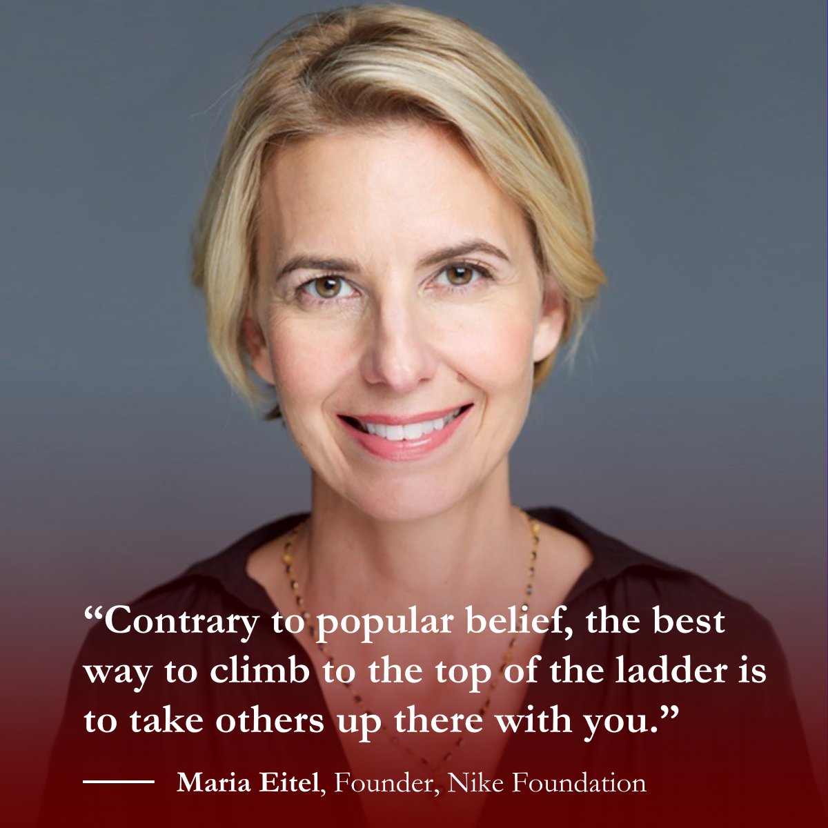 Success isn’t solo—lifting others lifts you too. The best leaders bring others up with them. We’ve built that theory into our Credo:

Be fierce advocates for one another.
Say ‘Yes’ to helping each other.
Reinforce her voice.
Be unabashedly visible.