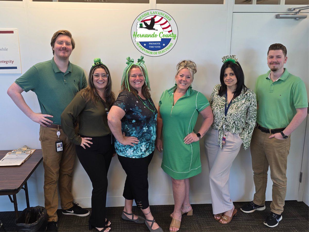 Happy St. Patrick's Day! 🍀 

Don't rely on the luck of the Irish—make sure your voter registration is up to date!  

To check your voter registration, please visit hernandovotes.gov or call 352-754-4125