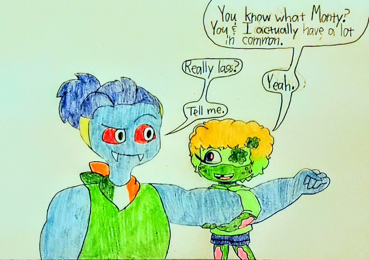 RaeTurtleDemon's tweet image. #HappyStPatricksDay
"So much in common" part 1.
#HappyBirthdayMonty.
#MontgomeryPython belongs to @AxelGear11 designed by @dommato1
Rae-Rae belongs to me.