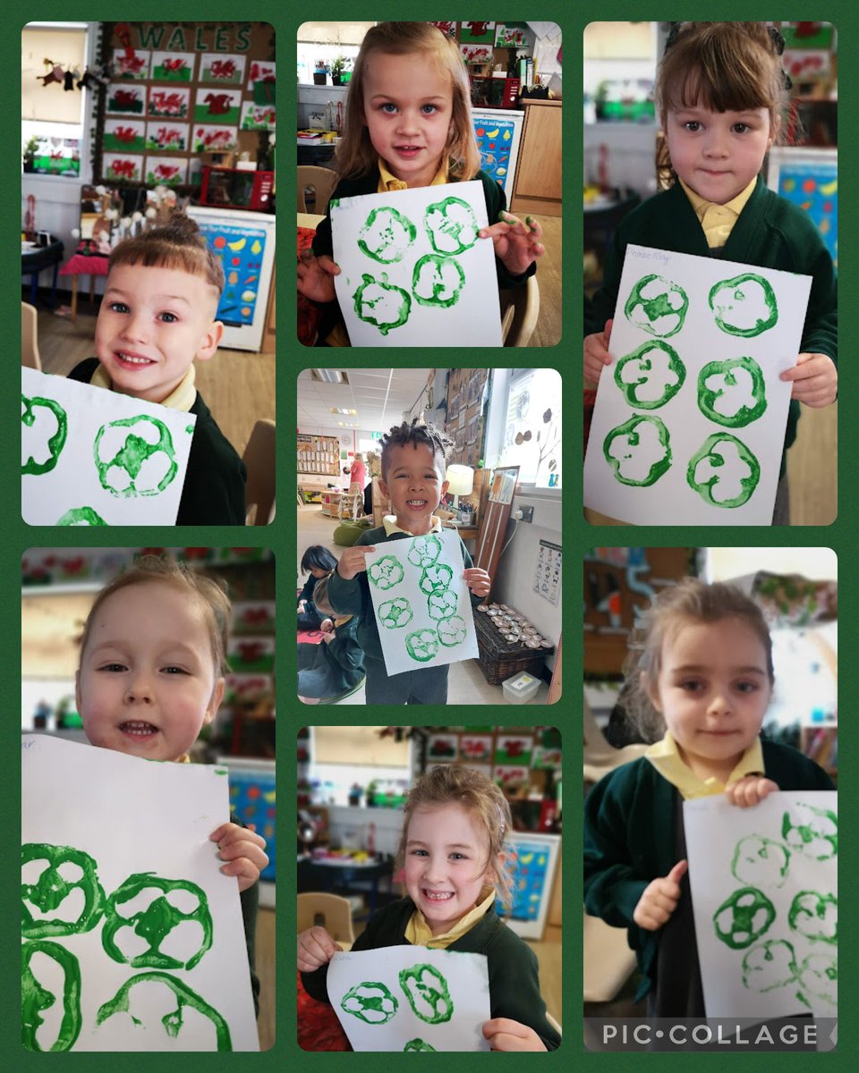 sthcpsbarry's tweet photo. #MeithrinPM have listened to the story of St.Patrick today. We have made pepper print paintings with green paint to represent the shamrock which St.Patrick used to explain the Holy Trinity ☘️ https://t.co/XeyJsyViWq
