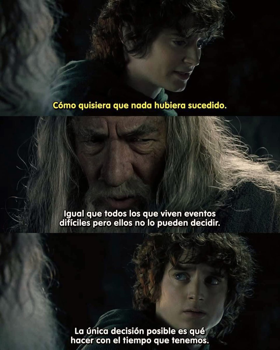 Una de las mejores frases que nos dejó El Señor de los Anillos.