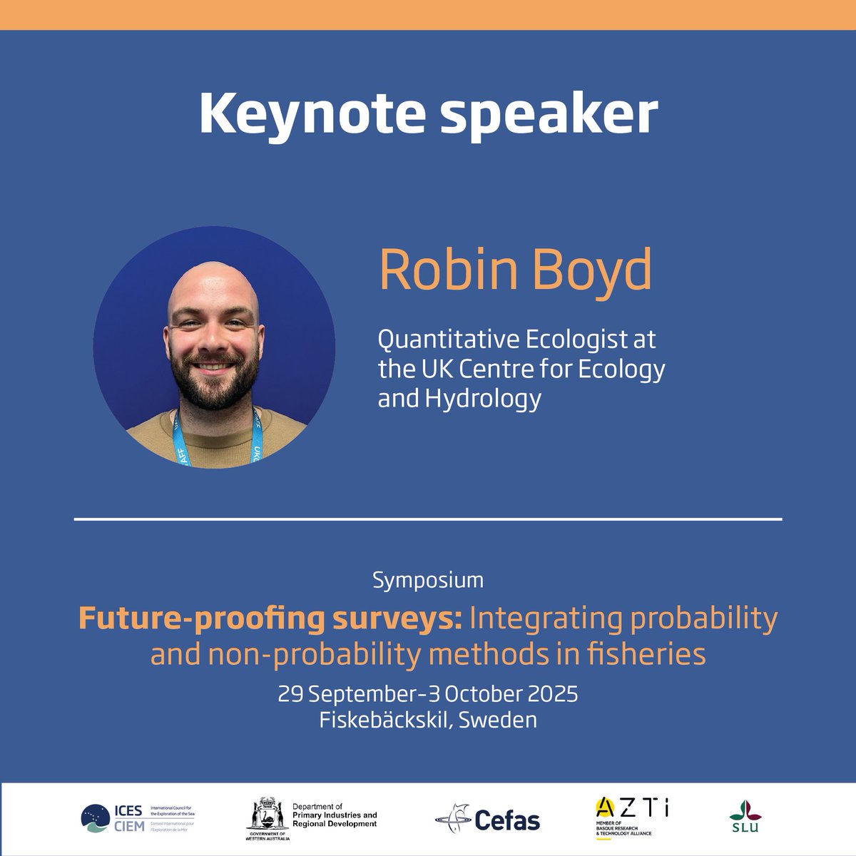 ICES (@ices_asc) on Twitter photo Join keynote speaker Robin Boyd at #FutureProofingSurveys! 🐟 Robin is a quantitative ecologist at <a href="/UK_CEH/">UK Centre for Ecology & Hydrology</a> & will share insights on the use & misuse of non-probabilistic sampling in recreational fishing surveys.
🌏Submit an abstract by 24 March to join 👉 bit.ly/futureproofing… Join keynote speaker Robin Boyd at #FutureProofingSurveys! 🐟 Robin is a quantitative ecologist at <a href="/UK_CEH/">UK Centre for Ecology & Hydrology</a> & will share insights on the use & misuse of non-probabilistic sampling in recreational fishing surveys.
🌏Submit an abstract by 24 March to join 👉 bit.ly/futureproofing…