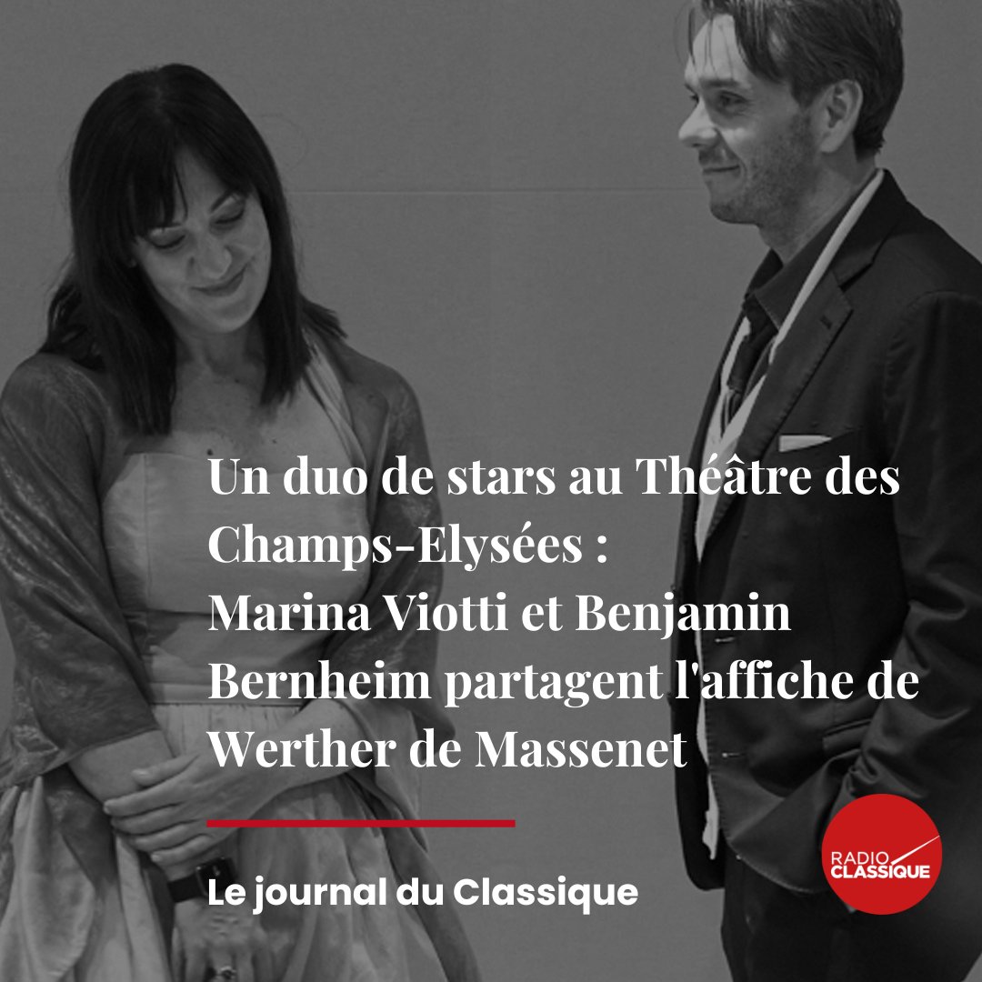 Radio Classique (@radioclassique) on Twitter photo 📻 20h sur Radio Classique : <a href="/lauremezan/">Laure Mézan</a> reçoit Marina Viotti ( <a href="/marinavmezzo/">Marina Viotti Official</a> ) et Benjamin Bernheim ( <a href="/ben_bernheim/">Benjamin Bernheim</a> )
👉 Ils forment un duo inédit sur la scène du TCE, particulièrement attendu
▶️ trib.al/faSYqES 📻 20h sur Radio Classique : <a href="/lauremezan/">Laure Mézan</a> reçoit Marina Viotti ( <a href="/marinavmezzo/">Marina Viotti Official</a> ) et Benjamin Bernheim ( <a href="/ben_bernheim/">Benjamin Bernheim</a> )
👉 Ils forment un duo inédit sur la scène du TCE, particulièrement attendu
▶️ trib.al/faSYqES