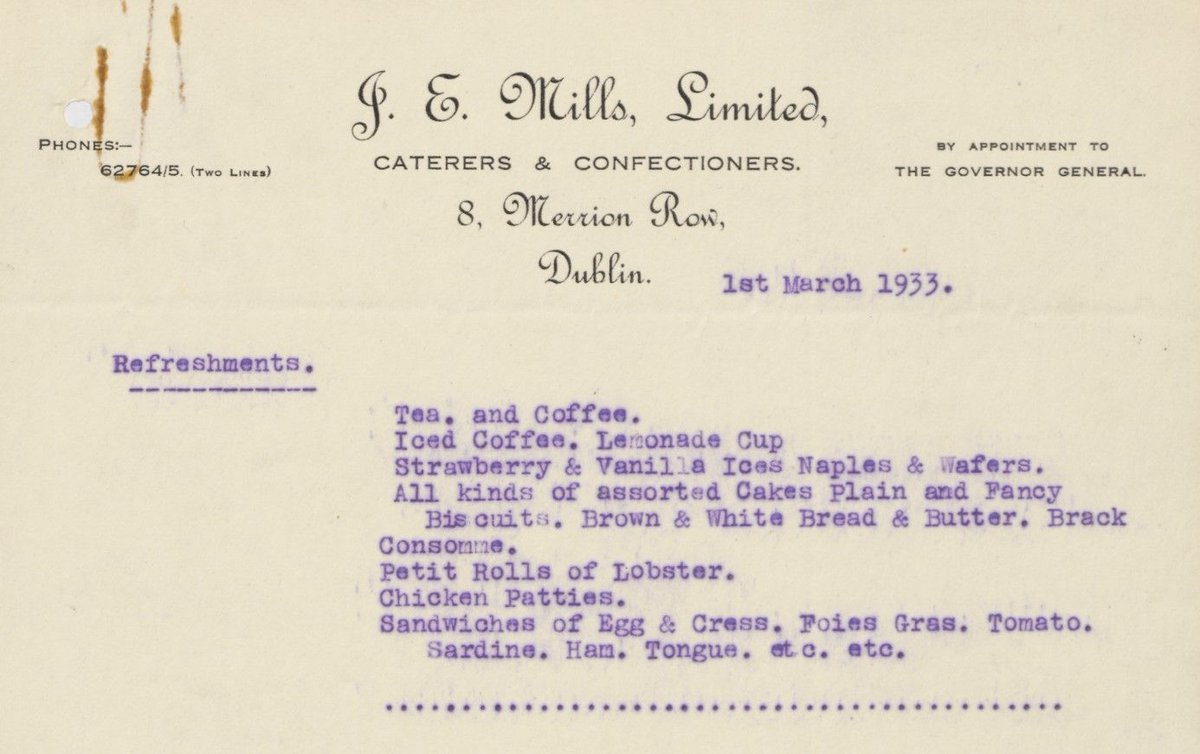 National Archives, Ireland (@narireland) on Twitter photo Looking for tasty #StPatricksDay ideas? Explore the 1933 State Reception buffet menu at Dublin Castle. They enjoyed lobster rolls and strawberry ices, it is a feast that takes you back in time. Discover more: buff.ly/Q2wuE47 <a href="/dublincastleOPW/">Dublin Castle</a> <a href="/WeAreTUDublin/">TU Dublin / OT Baile Átha Cliath</a> <a href="/DeptCultureIRL/">Tourism-Culture-Arts-Gaeltacht-Sport-Media</a> Looking for tasty #StPatricksDay ideas? Explore the 1933 State Reception buffet menu at Dublin Castle. They enjoyed lobster rolls and strawberry ices, it is a feast that takes you back in time. Discover more: buff.ly/Q2wuE47 <a href="/dublincastleOPW/">Dublin Castle</a> <a href="/WeAreTUDublin/">TU Dublin / OT Baile Átha Cliath</a> <a href="/DeptCultureIRL/">Tourism-Culture-Arts-Gaeltacht-Sport-Media</a>