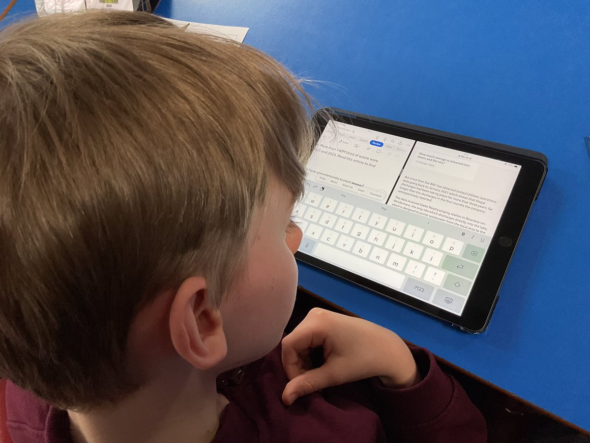 PDA_Y4's tweet image. Learning about water pollution, we were shocked to hear how many people die from drinking unsanitary water each year, which made us very grateful for what we have. We then wrote a newspaper report about when 143 litres of raw sewage was dumped into Lake Windermere #pdascience