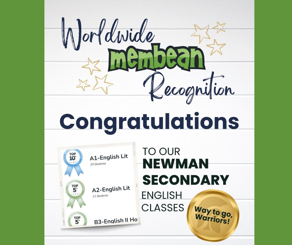 🎉 Membean recognized Newman International Academy in TX last month for their stellar work in student vocabulary training - and they got a shout out from their district! Congrats to Newman for this achievement - keep up the great work! #englishteachers ow.ly/KAbO50VcR3M