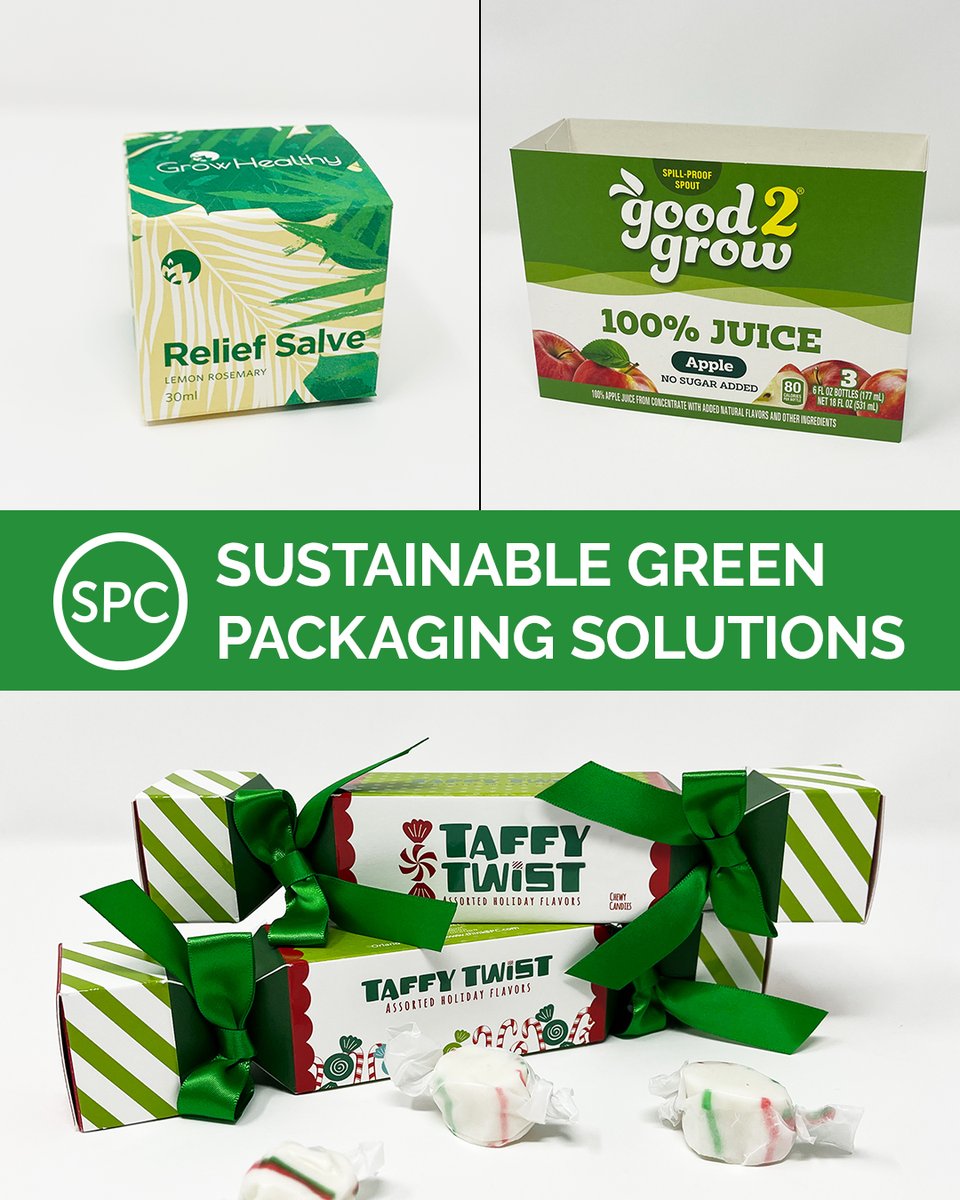 SPC_Orlando's tweet image. ☘️ Happy St. Patrick’s Day! ☘️

Green is always in style at SPC with our sustainable packaging solutions. We manufacture folded cartons with recyclable paperboard, which is better for the environment than plastic. 

#stpatricksday #gogreen #paperboardpackaging