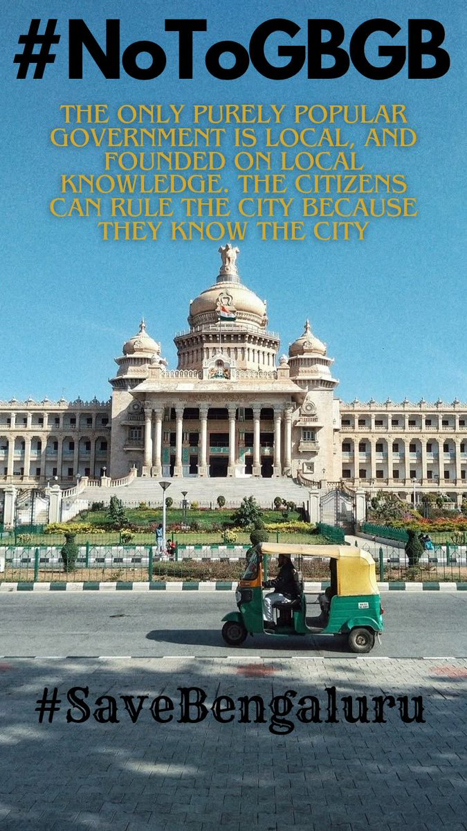 prareed's tweet photo. Citizens of Bengaluru NEED a CONSTITUTIONALLY VALID, DEMOCRATIC &amp; PARTICIPATORY, LOCAL URBAN SELF-GOVERNMENT
#NoToGBGB #GBABeda #MPCBeku
@TCGEHLOT @TcGehlotOffice @rashtrapatibhvn @Tejasvi_Surya @PCMohanMP @ShobhaBJP @narendramodi @PMOIndia @CMofKarnataka https://t.co/xxlWpRdMu1