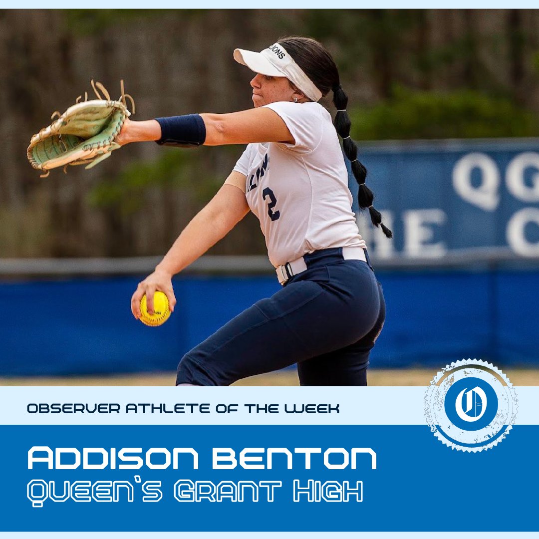 Queen's Grant softball star Addison Benton had 50 strikeouts in her ...