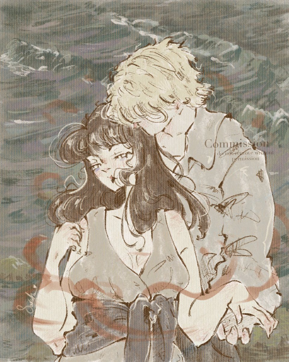 nelsnote's tweet image. A burned-out jazz pianist seeking refuge at a seaside inn is drawn into the orbit of a brilliant painter whose work doesn’t just capture his subjects—it devours them. And now she's caught in his frame. 

Art by the lovely @saranillustra 
#LuckyPit #PopUpPitA #A