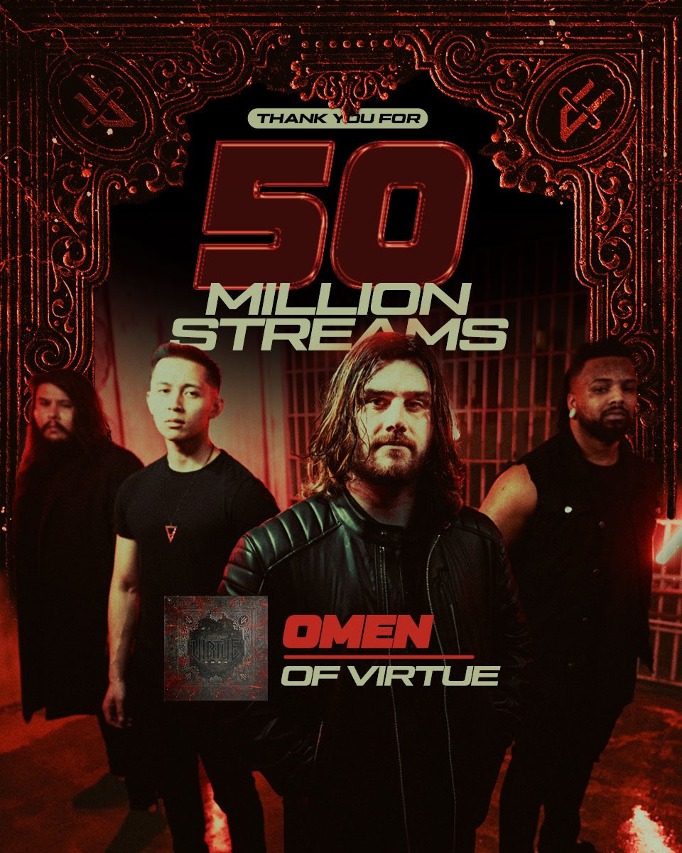 Another year down, another unbelievable milestone achieved 🔥

Our album OMEN has just hit 50 MILLION streams on @spotify! We say this all the time and mean it - we are so proud to be a part of the best community in music and we couldn’t have done any of this without all of you!