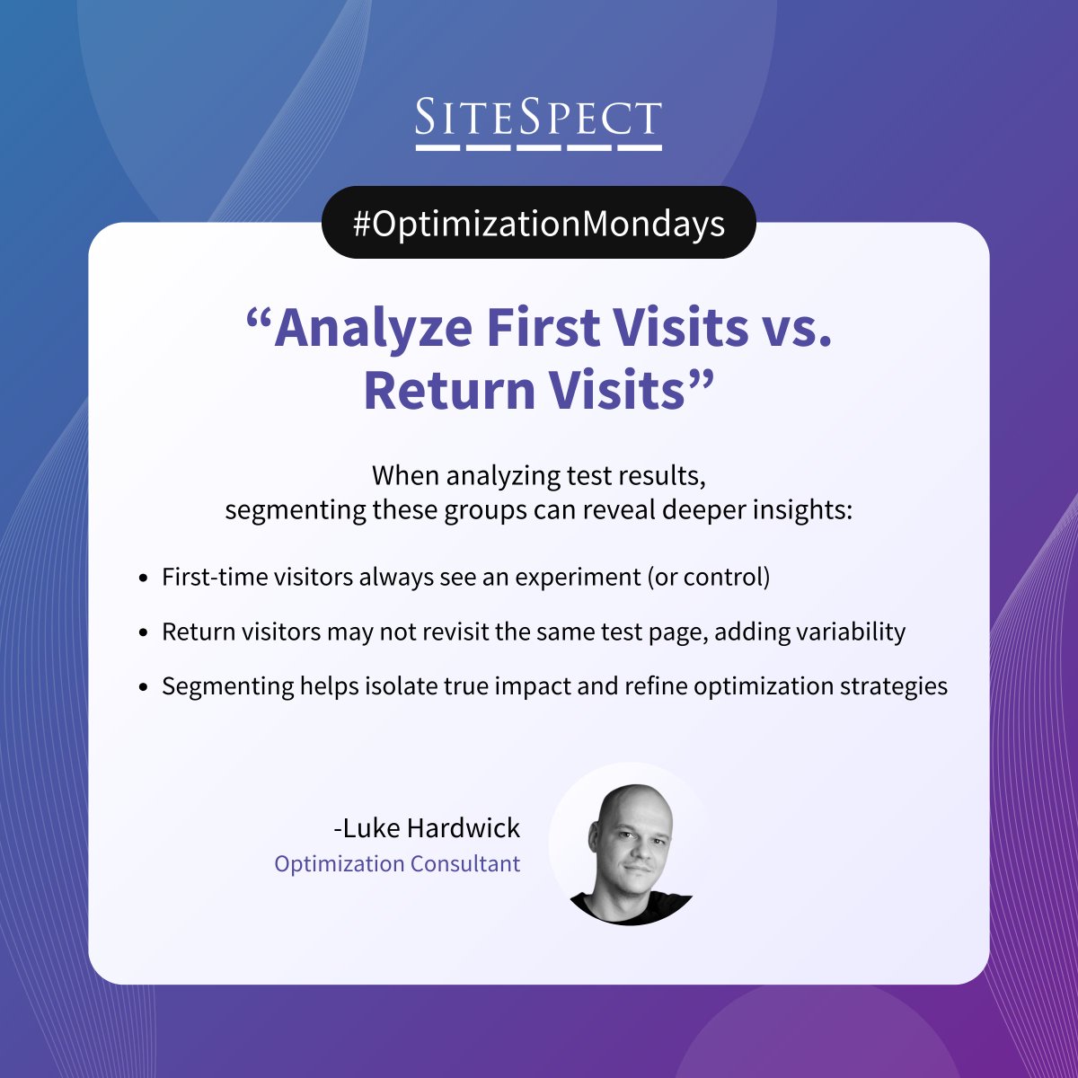 🚀 #OptimizationMondays: First-Time vs. Return Visitors—Why It Matters

🔥 Compare First Visits vs. Return Visits

When analyzing test results, segmenting first-time and return visitors can reveal deeper insights