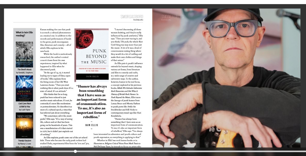 Senior lecturer Iain Ellis and his book 'Punk Beyond the Music: Tracing Mutations and Manifestations of the Punk Virus' (Lexington Books, 2024) are featured in the Spring 2025 edition of Lawrence Magazine. Check it out at the link below!

issuu.com/sunf.../docs/l…