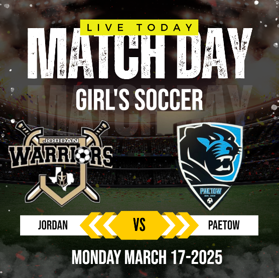 Texas UIL SPORTS (@texasuil_sport) on Twitter photo โผ๏ธ๐ฅItโs Gameday final district โผ๏ธ
Jordan vs Paetow
๐บLive streams: bit.ly/B4CHL4k
๐ | Monday 17
๐| 7:15p.
<a href="/JordanGSoccer/">Jordan Warriors Girls Soccer</a> <a href="/Paetow_WSoccer/">Paetow Women's Soccer</a> <a href="/PaetowHS/">Paetow High School</a> <a href="/PaetowHS_ABC/">PaetowAthleticBooster</a> <a href="/JhsWarriors/">Jordan High School</a> <a href="/JHSWarriors_ABC/">Jordan Athletic Booster Club</a> <a href="/keelyg_soccer/">Keely Gorman HTX 09 GA 2027</a> <a href="/Juliacleary09/">Julia Cleary</a> <a href="/madilambert_/">Madison Lambert</a> <a href="/Lbaileysoccer/">Lila Bailey</a> โผ๏ธ๐ฅItโs Gameday final district โผ๏ธ
Jordan vs Paetow
๐บLive streams: bit.ly/B4CHL4k
๐ | Monday 17
๐| 7:15p.
<a href="/JordanGSoccer/">Jordan Warriors Girls Soccer</a> <a href="/Paetow_WSoccer/">Paetow Women's Soccer</a> <a href="/PaetowHS/">Paetow High School</a> <a href="/PaetowHS_ABC/">PaetowAthleticBooster</a> <a href="/JhsWarriors/">Jordan High School</a> <a href="/JHSWarriors_ABC/">Jordan Athletic Booster Club</a> <a href="/keelyg_soccer/">Keely Gorman HTX 09 GA 2027</a> <a href="/Juliacleary09/">Julia Cleary</a> <a href="/madilambert_/">Madison Lambert</a> <a href="/Lbaileysoccer/">Lila Bailey</a>